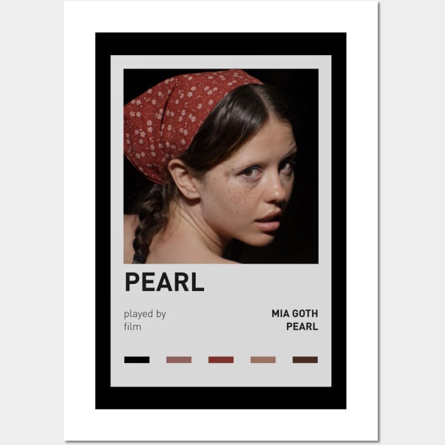 Mia Goth in Pearl Wall Art by sinluz